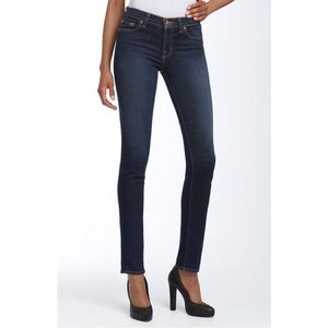 J Brand Dark Vintage Mid-rise Stretch Skinny Jeans